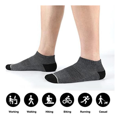 Coovan 8 Pares De Calcetines Tobilleros Para Hombre, Calceti