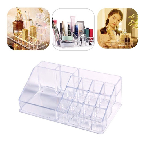 Imagen 1 de 9 de Organizador De Labiales Maquillajes Acrílico Porta Cosmetico