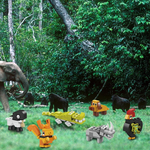 Juego De Bloques De Construcción 12 En 1 Para Animales, Vari