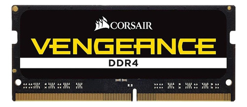 Memoria RAM Vengeance gamer color negro 16GB 1 Corsair CMSX16GX4M1A2666C18