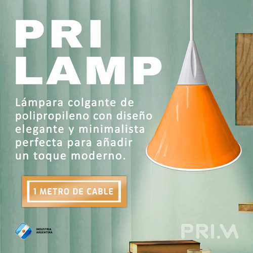 Lámpara Colgante Moderna Prilamp Negra Para Techo Celeste