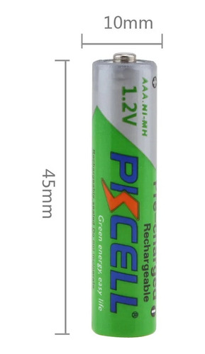 Paquete 8 Pilas Recargables Aaa Baterías Nimh 1000mah Pkcell
