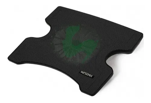 comprar Base Refrigerante Para Notebook Con Cooler Wesdar Black Color Negro Color del LED Verde