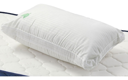 Almohada Nativa Vellon Siliconado 70x40cm Con Faja Fiberball