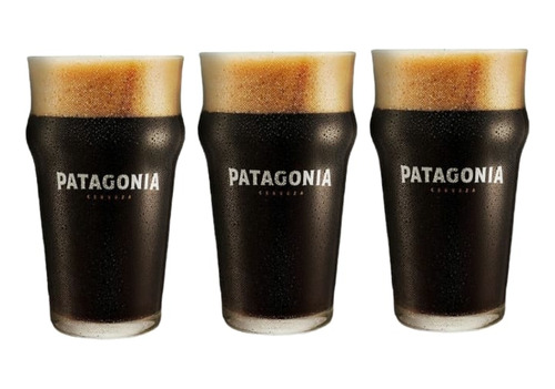 3 Vasos Pinta Cerveza Patagonia Nonic Pint 500 Ml Originales