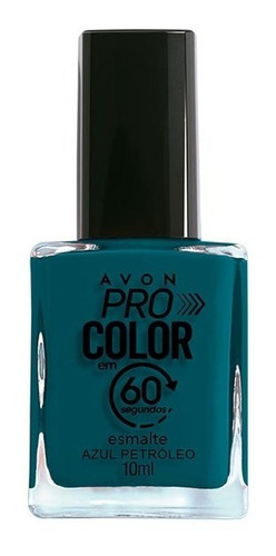 Avon - Pro Color 60 Segundos - Esmalte - Azul Petróleo