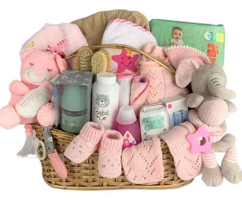 Regalo Nacimiento Bebé Arreglo Canasta Bienvenida Beba
