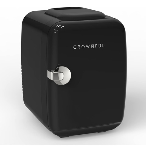 Mini Refrigerador Crownful, 4 Litros/6 Puede Refrigerador Y