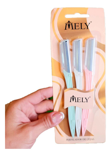 Kit X3u Perfiladores Cejas Afeitadora Facial Cuchilla Mely