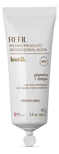 Refil Máscara Facial Reset Noturno Ácido Glicólico Botik 40g Tipo de pele Todo tipo de pele