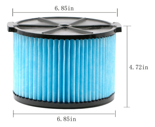 Filtro De Repuesto De 2 Piezas Para Ridgid Vf3500 De 3 Capas