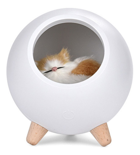 Imagen 1 de 9 de Mini Mascota Casa Luz Noche Portátil Usb Dimming Lámpara De