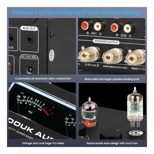 Amplificador De Tubo Bluetooth Douk Audio T6 Pro Bluetooth,