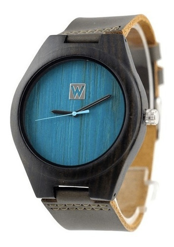 Reloj De Madera Wooatch Aqua Original