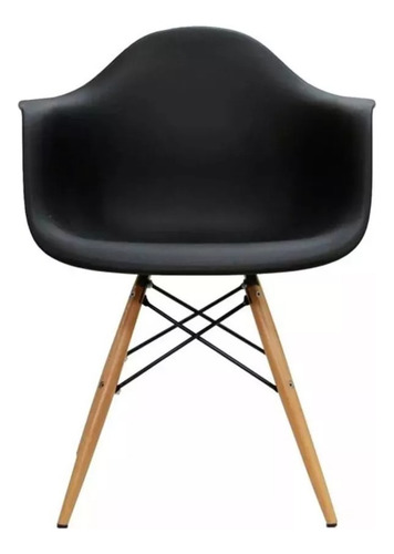 Silla De Comedor Butaca Eames Con Estructura Madera