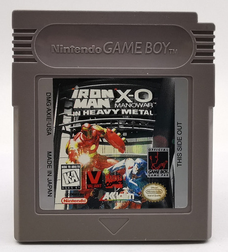 Iron Man X-o Manowar In Heavy Metal Gameboy * R G Gallery