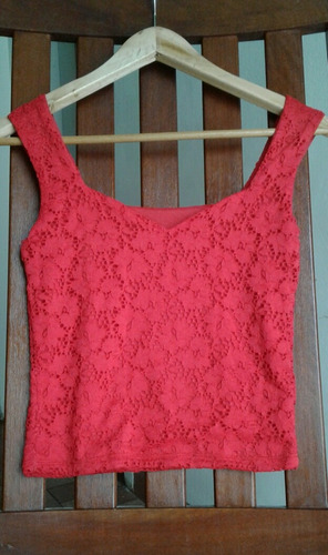 Top Musculosa Brodrery Con Espandex Impecable