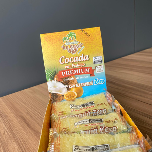 Cocada Com Maracujá Zero Açúcar Sabores Do Côco 15 Unidades