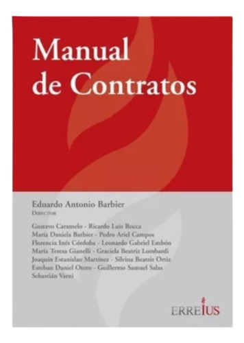 Manual De Contratos - Barbier 