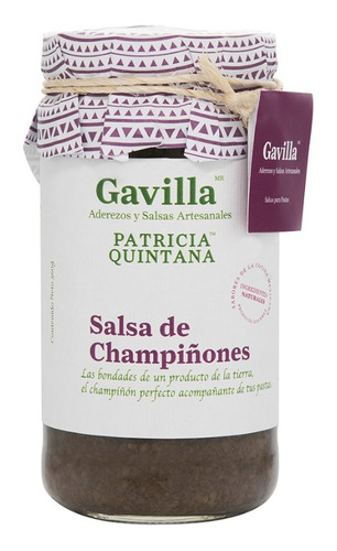 Salsa Gavilla De Champiñones 360ml Vegana
