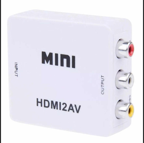 Adaptador mini convertidor HDMI para vídeo Av 3rca