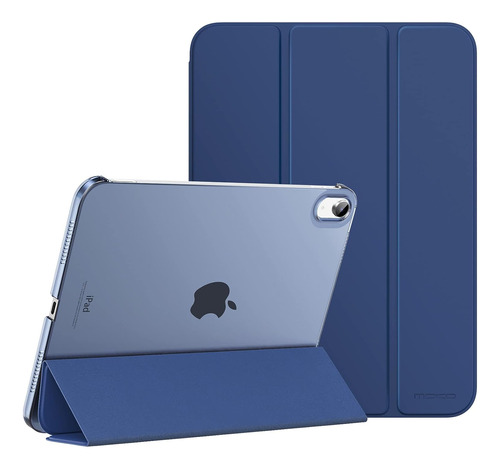 Funda Delgada Con Tapa Soporte Azul Para iPad 10a Gen