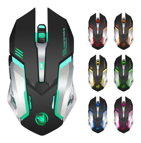 Mouse Gamer Modelo M10 Sem Fio Gaming 2400 Dpi Recarregavel