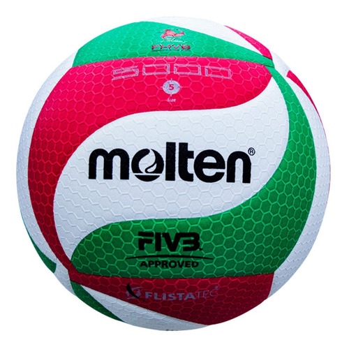 Balon Voleibol Molten V5m5000 Flistatec Piel Sintet Tricolor