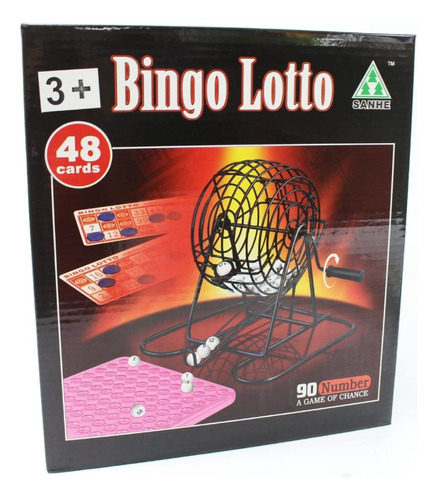 Bingo Set Completo Con Tombola Fichas Y 48 Cartones