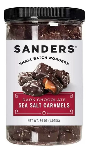 Chocolate Negro Con Sal De Mar Y Caramelo Sanders 1,02 Kg