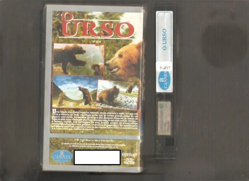 Vhs O Urso - Jean Jacques Annaud - Dublado - Original (Usado)