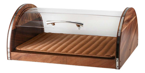 Vitrina De Madera , Contenedor De Pan, Tapa Transparente, M