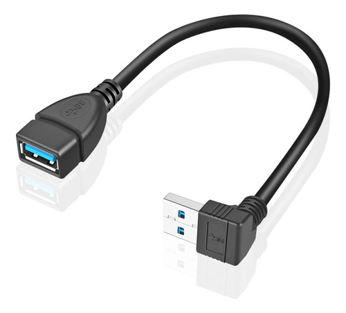 Urwoow 2 Pack Superspeed Usb 3.0 De Ngulo Macho A Hembra Cab