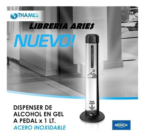 Dispenser Tótem Sanitizante De Pie C/pedal Todo Acero Oferta