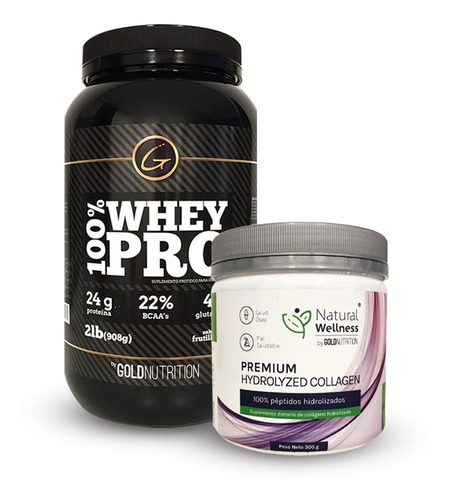 Pack Proteina + Colageno - Whey Pro 2lb + Premium Collagen