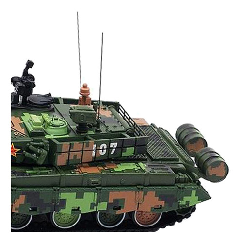 Diecast Alloy Exército Verde Blindado Tanque 1:72 107