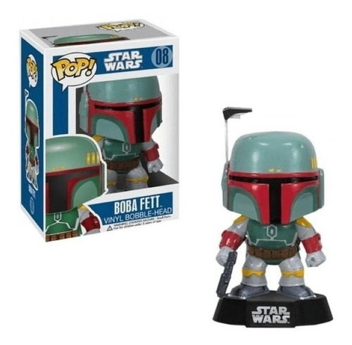Imagen 2 de 2 de Figura de acción Star Wars Boba Fett 2386 de Funko Pop!