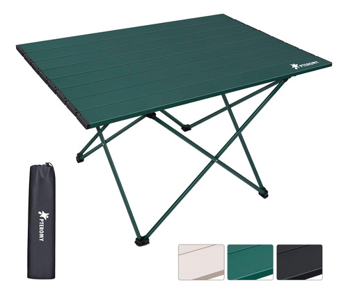 Mesa De Camping Plegable Con Mesa De Aluminio Ultraligera, M
