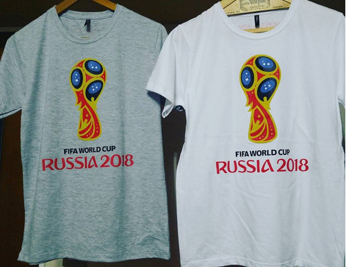Remera Mundial Rusia 2018 Fifa World Cup. Algodon Oferta!!!