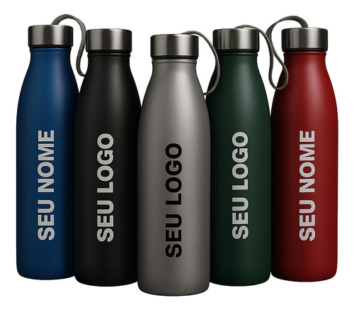 50 Squeeze Inox 750ml Personalizada Com Seu Logo