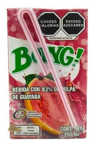 Jugo Boing 250 Ml Caja Con 27 Pzs Diferentes Sabores Sabores Guayaba