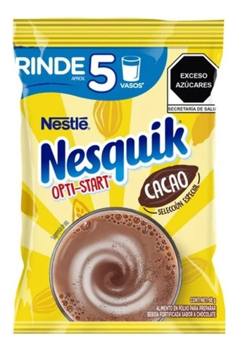Chocolate En Polvo Para Preparar Nesquik 68 Gr Cacao Nestle