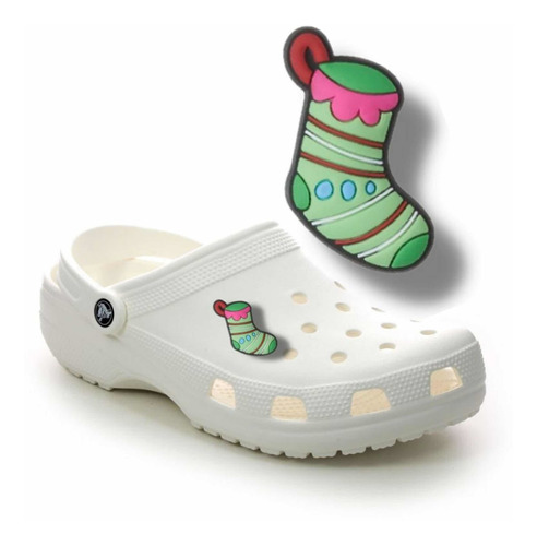 Crocs Jibbitz Modelo Bota Navideña Charm Marca Crocs