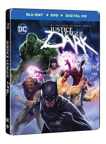 Justice League Dark Liga Oscura Steelbook Blu-ray + Dvd