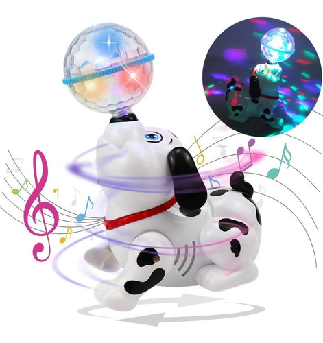 Perro Baila Con Luces Rgb Y Sonido Juguete  Ideal Regalo