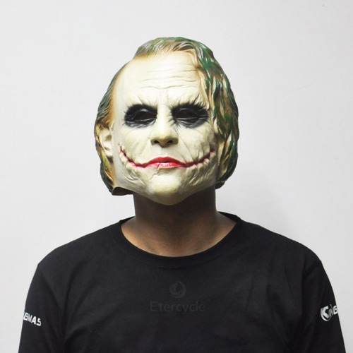 Imagen 2 de 7 de Mascara Joker Guason Batman Ecolatex Total Fit Adulto Hef