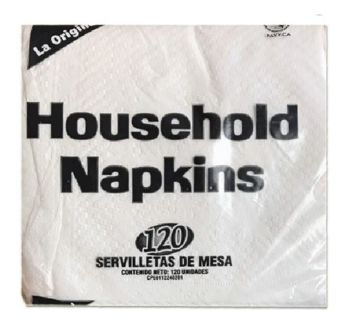 Servilleta De Mesa Household Napkins 12x120