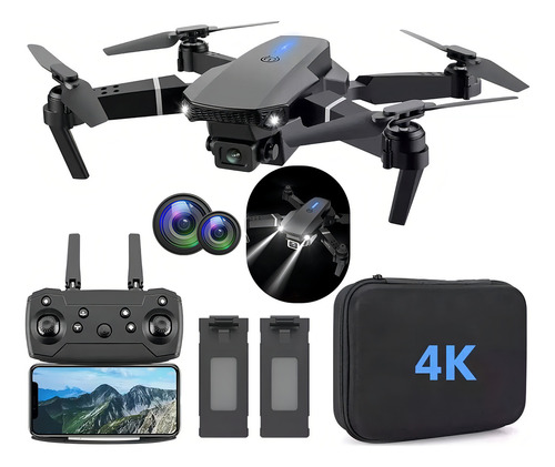 Drone dobrável 4k com câmera dupla Wifi 5g 2 baterias Gummy