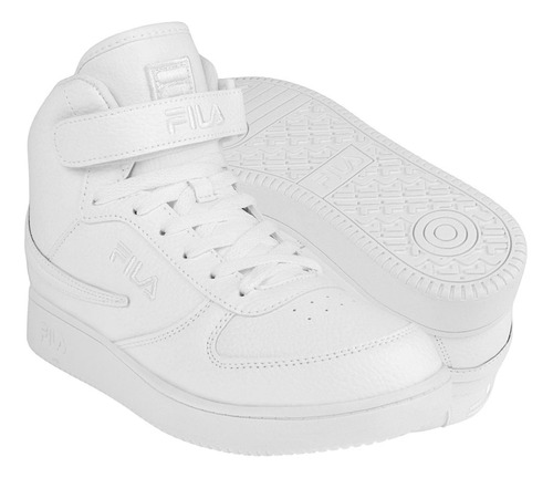 Tenis Caballero Fila A-high 1cm00540100 Simipiel Blanco