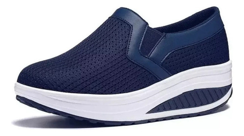 Zapatos De Malla Transpirable, Cómodos Y Suaves, Azul